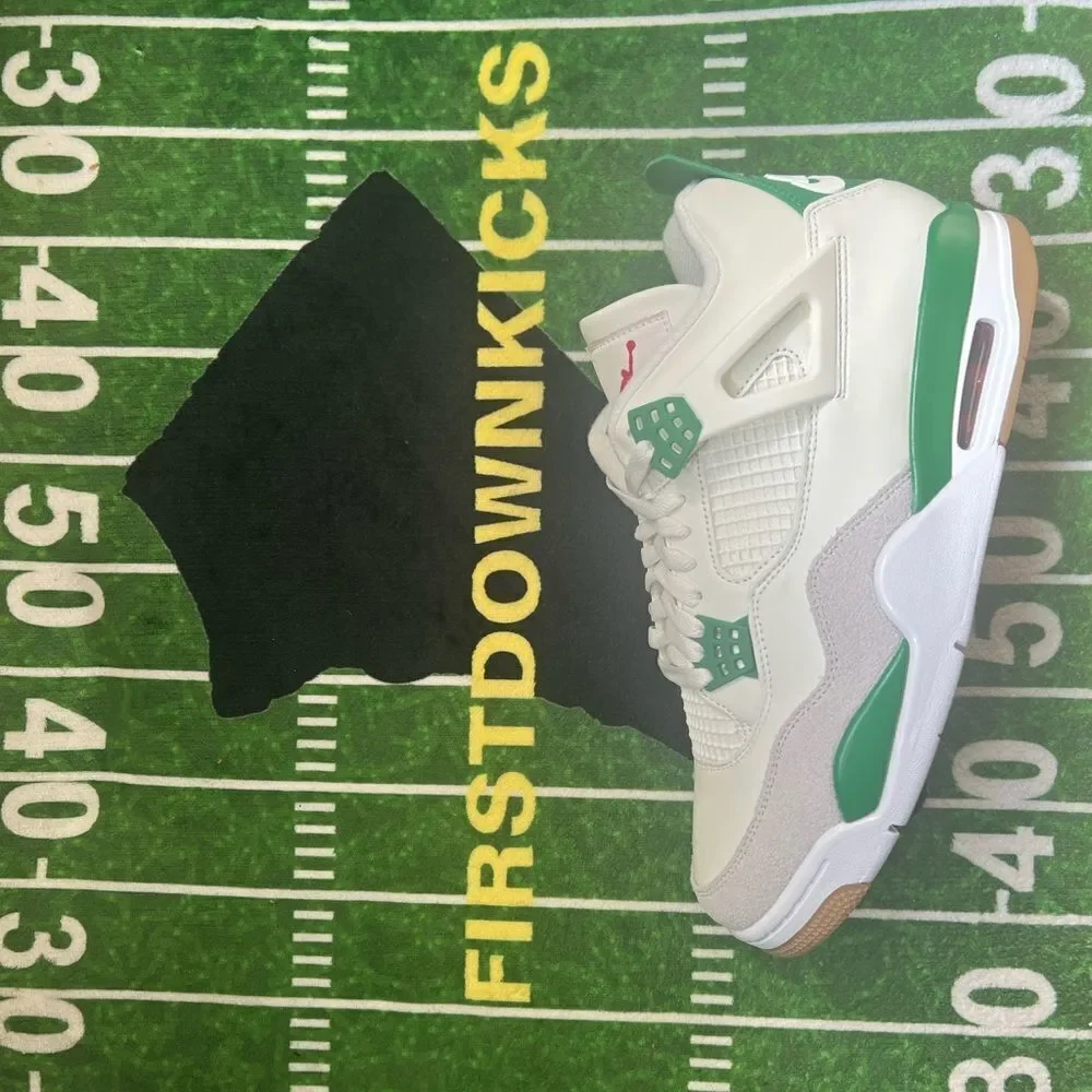 Nike Air Jordan 4 SB Sail Pine Green Neutral Grey White DR5415-103 size 8 - 10